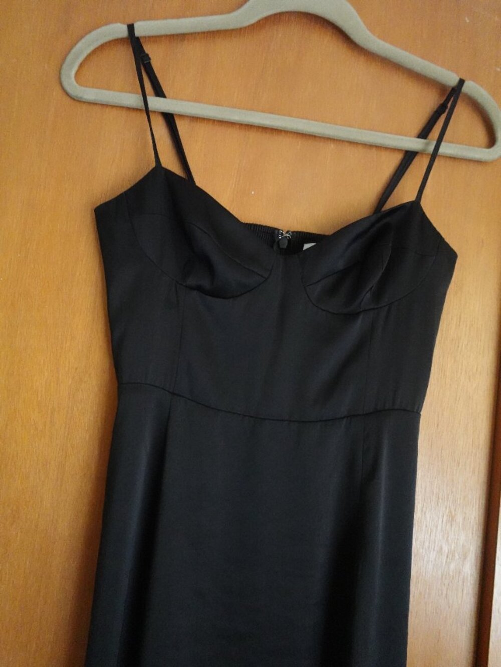 Aritizia Wilfred Black Sweetheart Bustier Midi Dress with Slit - Size 0